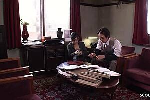 Japanese Secretary With Glasses Seduces Old Ugly Guy For Fat Cock Suck Uncensored Jav!