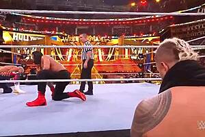 Roman Reigns clashes intensely with Cody Rhodes for undisputed WWE universal championship at WrestleMania 39