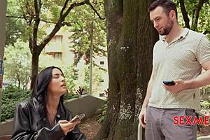 Sexy latina ashley sanz teaches spanish with big tits ass blowjob quickie fuck