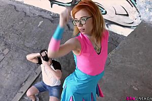wanna watch kira the nerdy redhead explode in glasses cosplay?