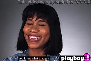 Ebony MILF Jenna Foxx Teases with Big Tits in Passionate Solo Session