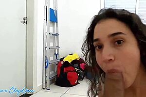 best latina blowjob surprises husband and friend