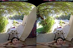 Naughty Jazmin Luv Bent Over Craving Cock in Outdoor Hardcore