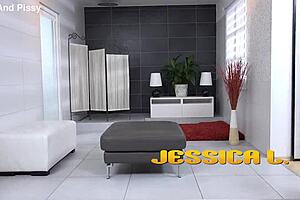 Jessica Lincoln drenches herself in extreme wet pussy toy play