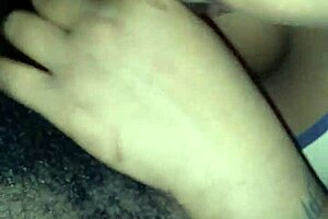 she spits tons stroking my throbbing black monster dick