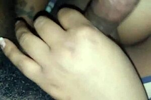 she spits tons stroking my throbbing black monster dick