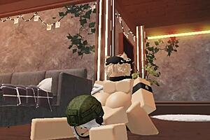 cute blonde boy gets naughty blowjob and creampie from soldier girl 💋🔥