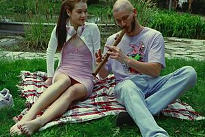 Petite Euro Girl Shares Passionate Outdoor Moments with Partner