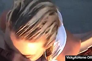Mature Blonde Vicky Vette Craves Deepthroat Suck and Outdoor Fuck on Monster Cock