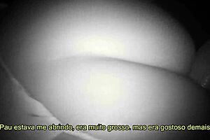 brazilian wife feels 25cm glory hole cock stretch wide open?