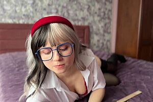 ASMR whispers from intriguing college tease