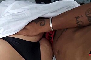 joao wakes babe by sliding cock into her shaved pussy