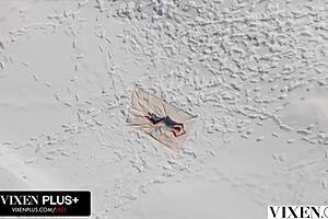 vixen blonde bella spark craves stranger's passionate outdoor pussy pounding