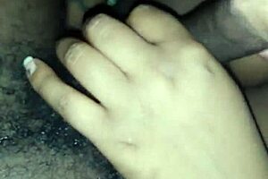 she spits tons stroking my throbbing black monster dick