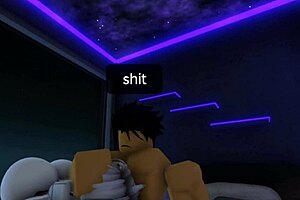 Roblox femboy unwraps his shemale surprise as christmas gift in 3D action.