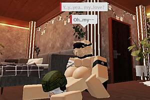 cute blonde boy gets naughty blowjob and creampie from soldier girl 💋🔥