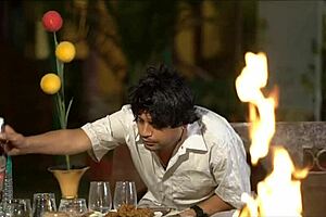 horny indian model dances then licks bihari babu's pussy