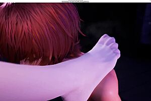 Sucking sexy alice's tempting feet in intimate fetish play