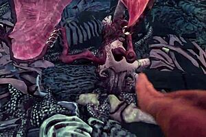 succubus frost onoskelis tempts with bisexual monster sex