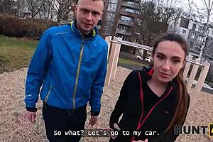 Hunt4k Cute Czech Rips Leggings Sucks Stranger Cock Before BF