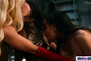 Power Packed Big Tits Milf Facesits and Fists in Wild Lesbian Orgy!