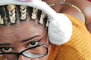 brazilian slut swallows huge dildo deep in her hairy pussy