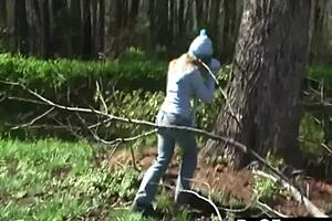 dagfs captures my cute blonde neighbor stripping her slim waist body to tease and finger her shaved pussy