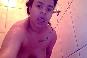 Sexy big ass brunette shaves pussy smooth for hot pov teasing