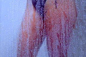 college tanned latina teen showers in bikini masturbating big ass to orgasm