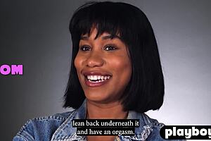 Ebony MILF Jenna Foxx Teases with Big Tits in Passionate Solo Session