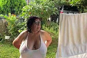 Public Tease Reveals Big Tits Outdoors