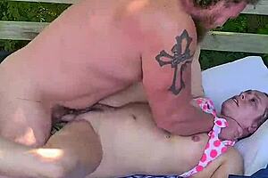 your cockwarming wife wakes you for outdoor deck pounding