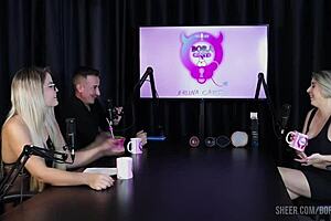 Peek at mary red queen's sheer red tease with bruna carlos