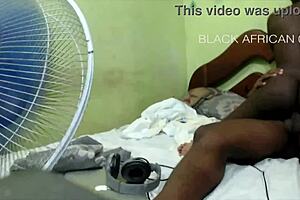 submissive babe rides black monster cock rough with ebony tits bouncing watch full on sheer or red