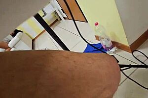 Huge cock boy pounds milf housekeeper ass tits in hardcore pov homemade quickie