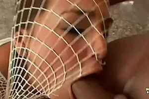 Chubby Brunette Devours Cock Deep Then Takes Anal Double In Threesome