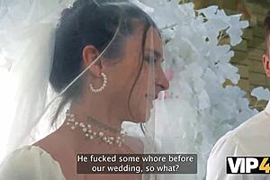 VIP4K bride takes hard anal creampie watched