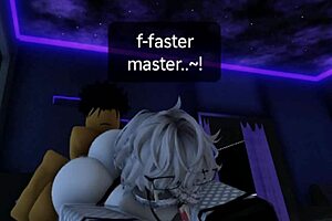 Roblox femboy unwraps his shemale surprise as christmas gift in 3D action.