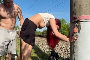 spank me harder then fist my ass right here on this public subway platform