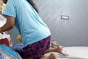 romantic morning missionary with cute indian housewife homemade