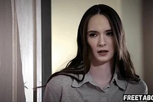 Cheating Brunette GF Caught with Monster Cock in Taboo Creampie Roleplay