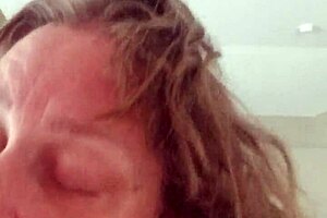 little whore watches her pussy wrecked by fat black cock