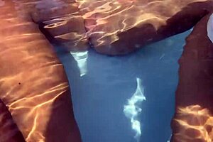 we gave her a public pool blowjob then took her home for drunk riding and squirting