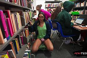 Sneaky Student Gives Deepthroat Under Classroom Desk