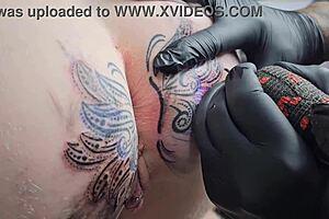 starting my day switching up this tattooed anal with huge black cock fisting worship