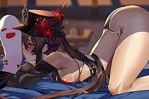 hu tao slurps juicy cocks like a pro xd 🍆💦