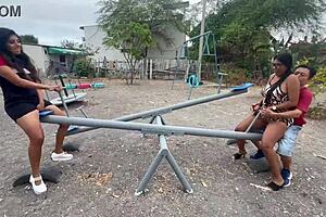 Steamy Public Park Fuck with Whore Girlfriend Stranger