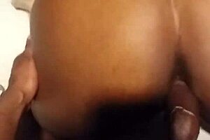 Skinny Ebony Bent Over for Monster BBC Doggystyle Pussy Destruction and Gaping