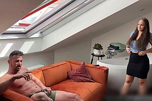 Encountering the fiercest busty European beauty up close