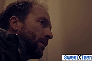 Cute Petite Babe Dominated by Big Cock Stalker